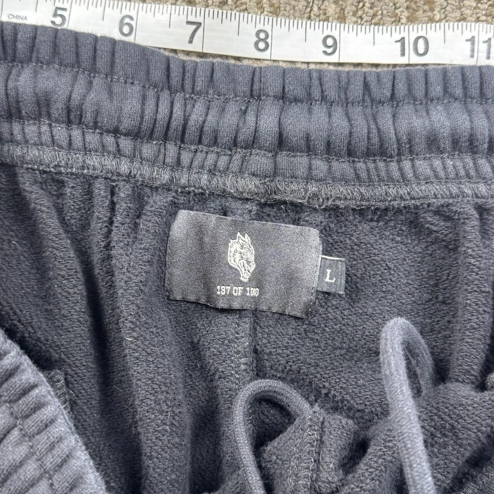 Darc Sport Mens L Iron Code Sweat Shorts Oversized Osiris Wolf Black